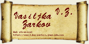 Vasiljka Žarkov vizit kartica